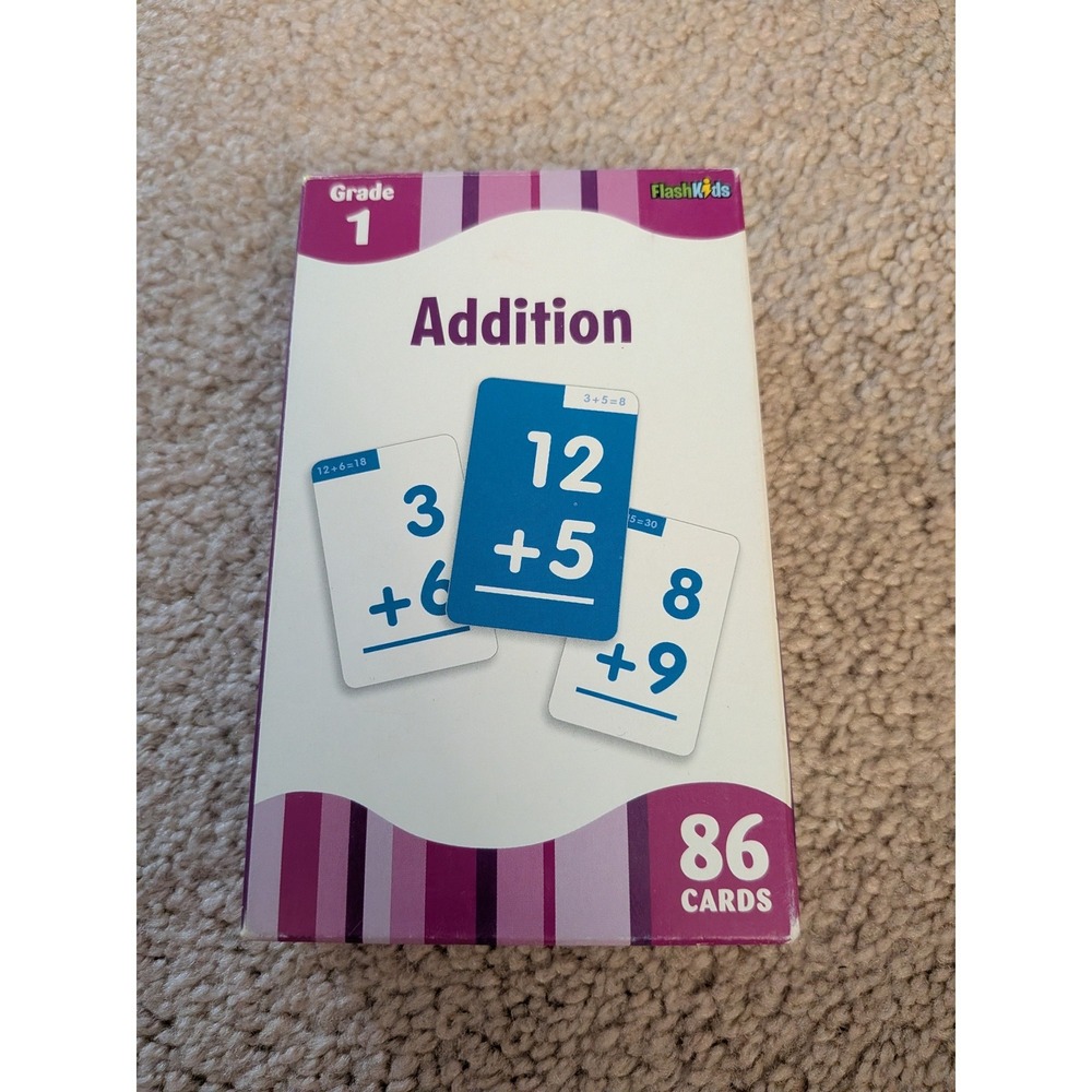 Flash Kids Addition Flash Cards Grade 1 Math Learning Set Sterling